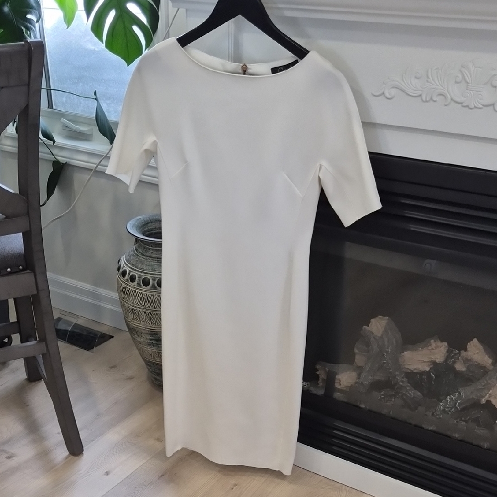 Chic Ivory Midi Dress